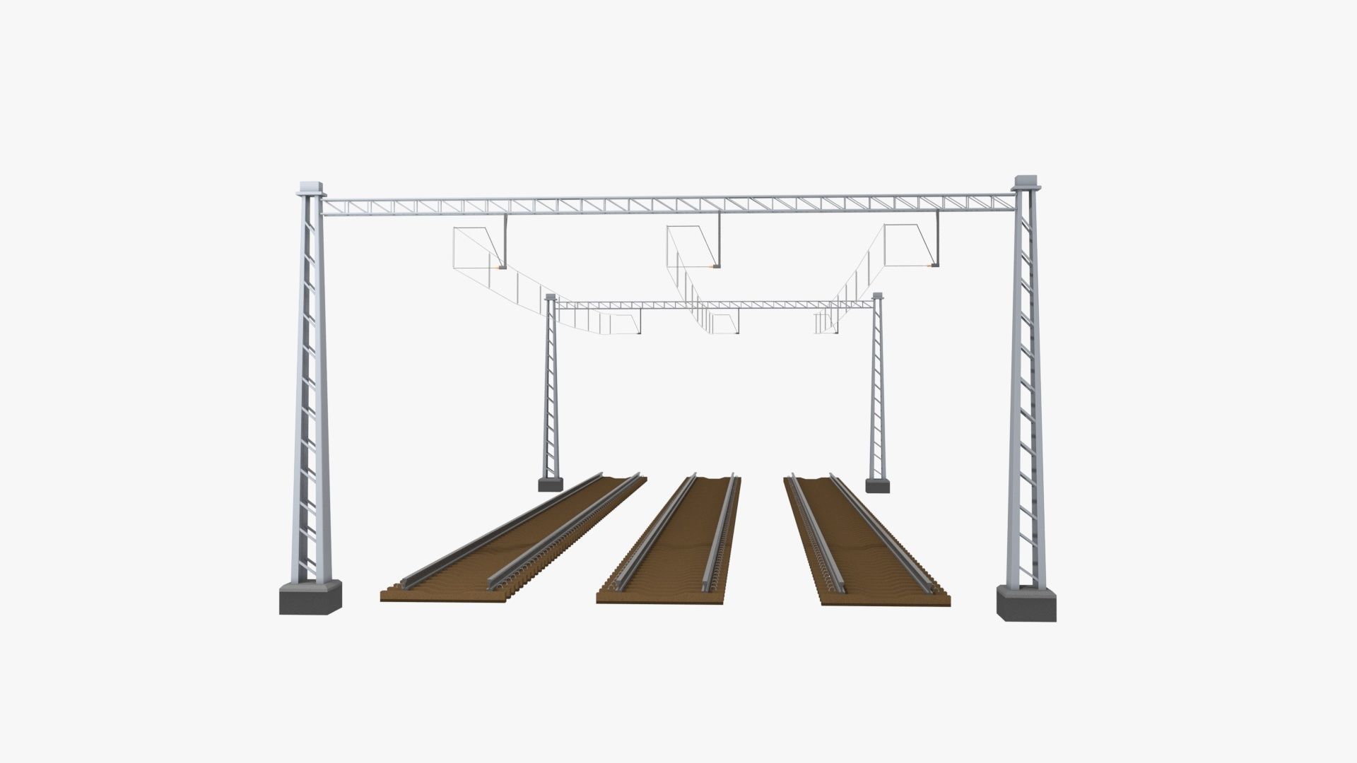 Railway High Traction Gate 3D model_12