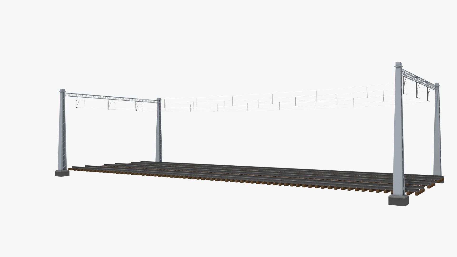 Railway High Traction Gate 3D model_8