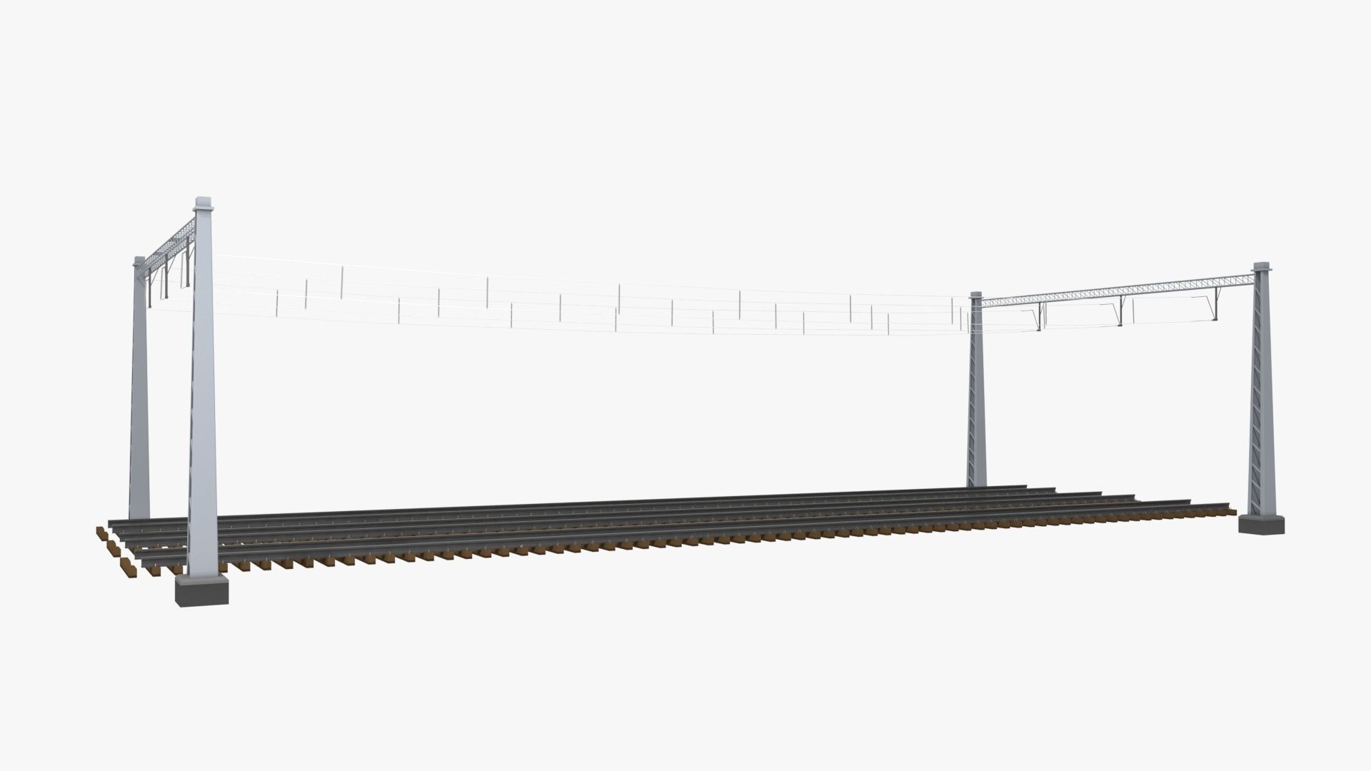 Railway High Traction Gate 3D model_10