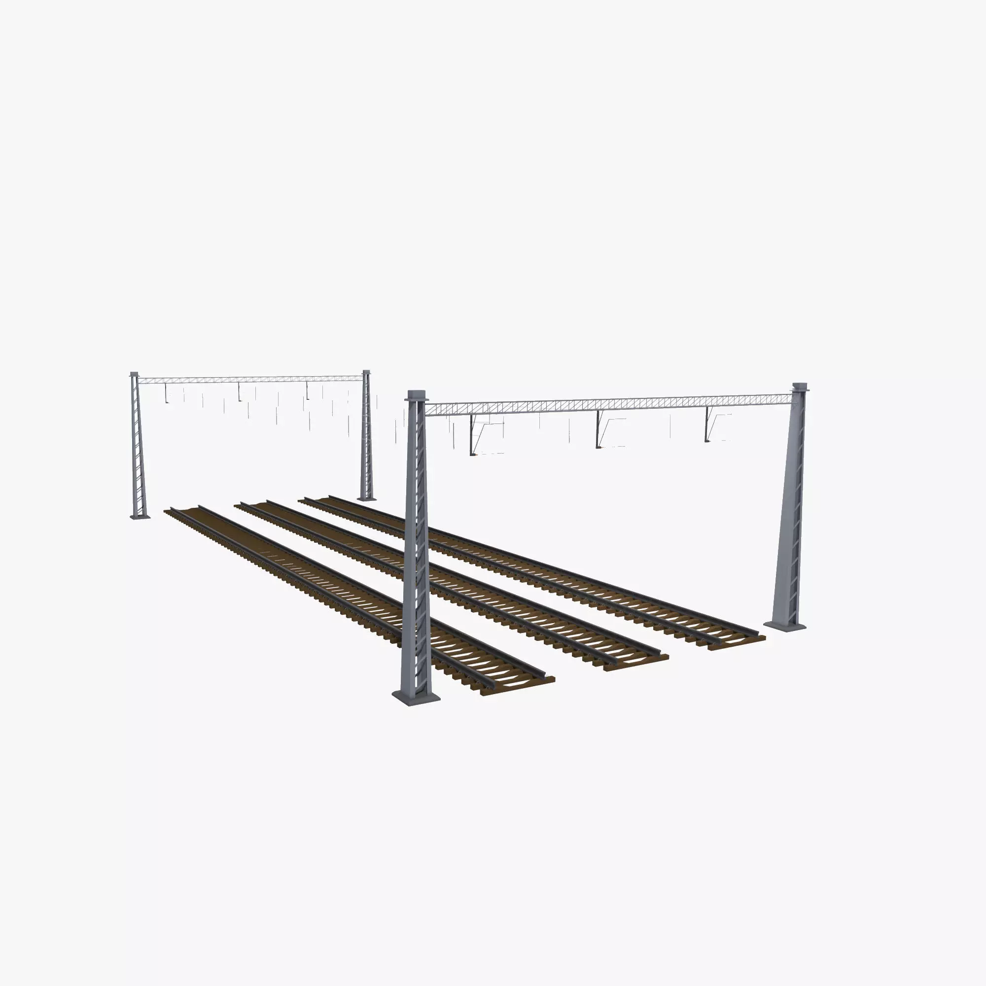 Railway High Traction Gate 3D model_0