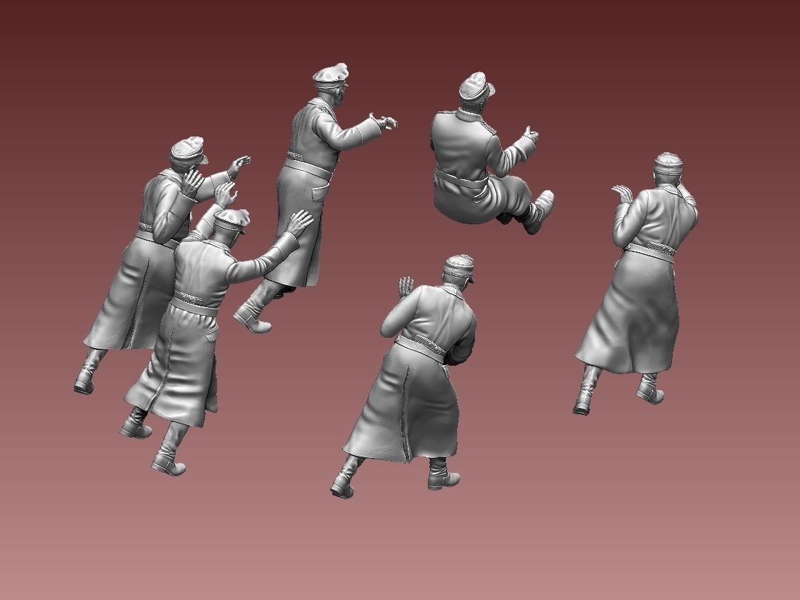 horch 901and general Rommel 3D print model_16