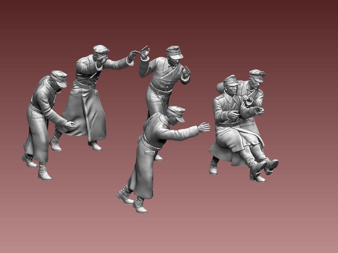 horch 901and general Rommel 3D print model_17