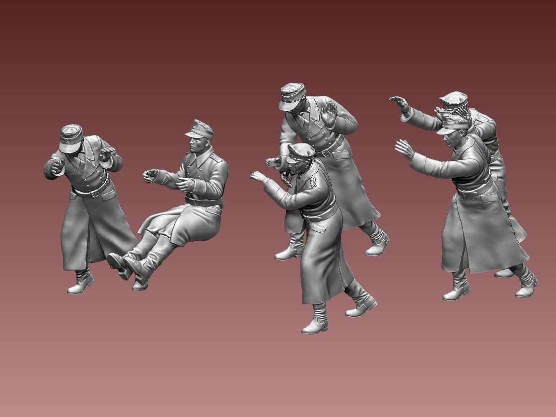 horch 901and general Rommel 3D print model_12