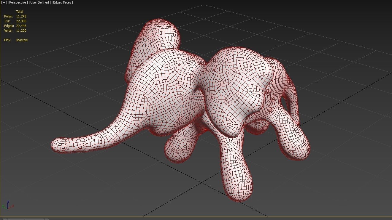 Elephant Toy 01 Low-poly 3D model_19