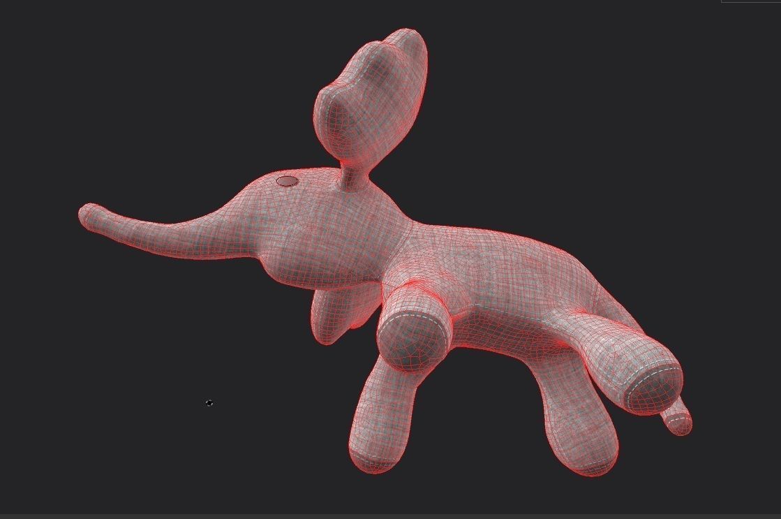 Elephant Toy 01 Low-poly 3D model_16