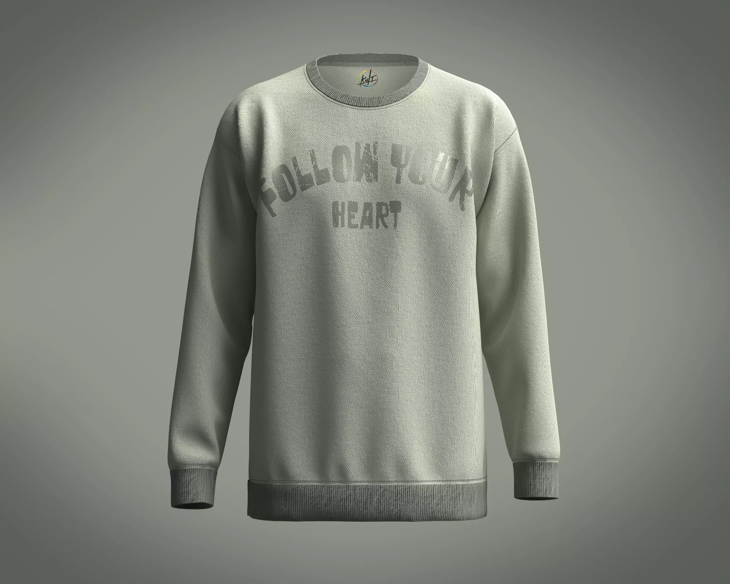 Sweatshirt-FOLLOW YOUR HEART 3D model_0