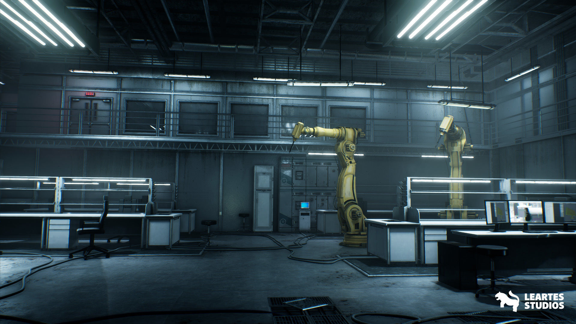 Sci-Fi Laboratory Environment Low-poly 3D model_10