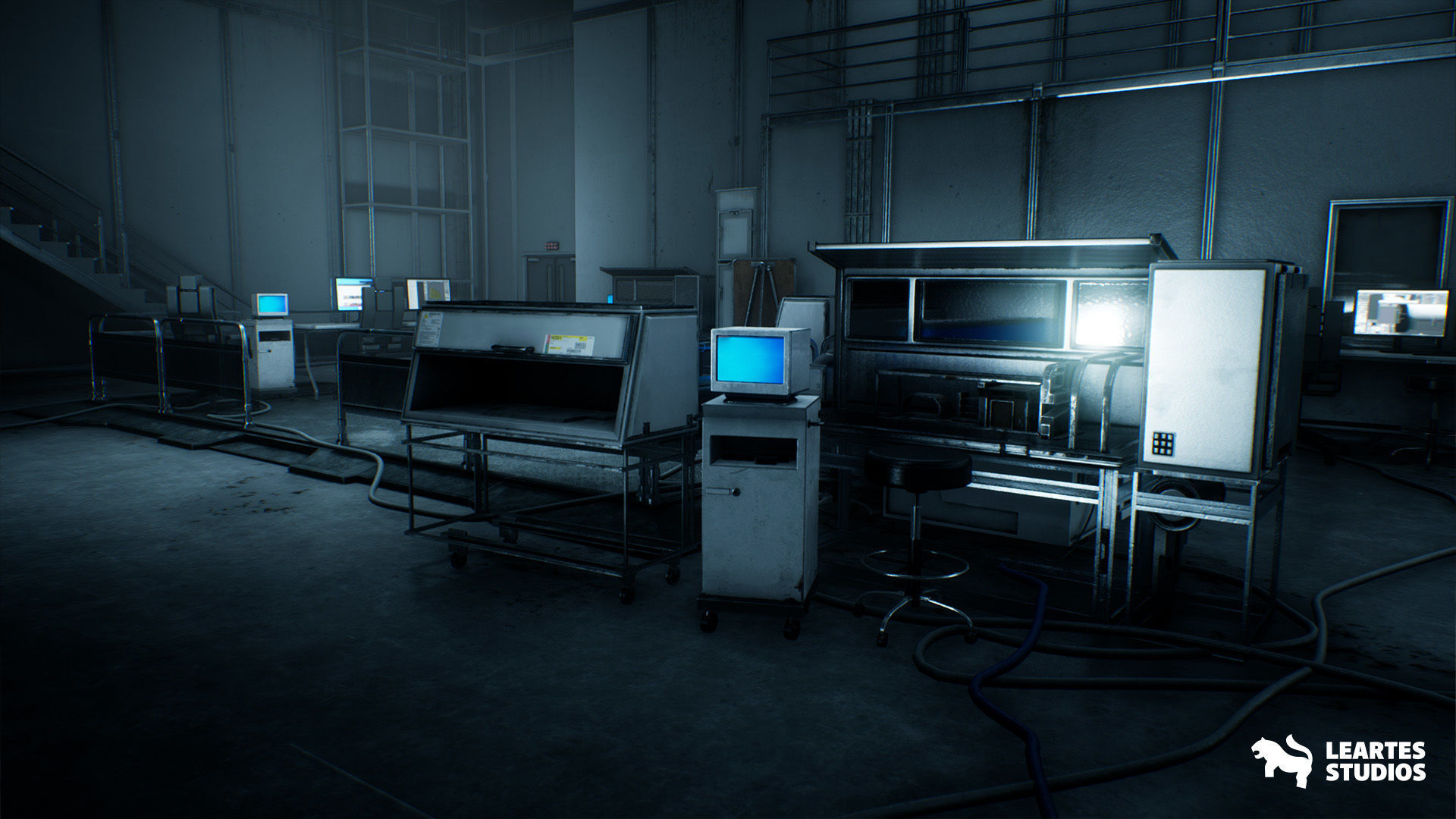 Sci-Fi Laboratory Environment Low-poly 3D model_11