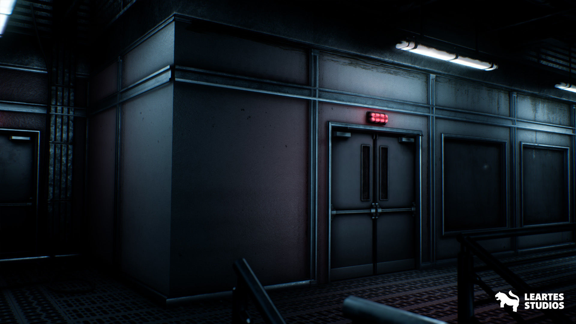 Sci-Fi Laboratory Environment Low-poly 3D model_7