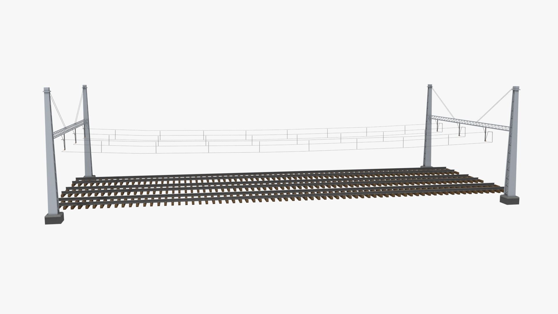Rail Traction Gate 3D model_24