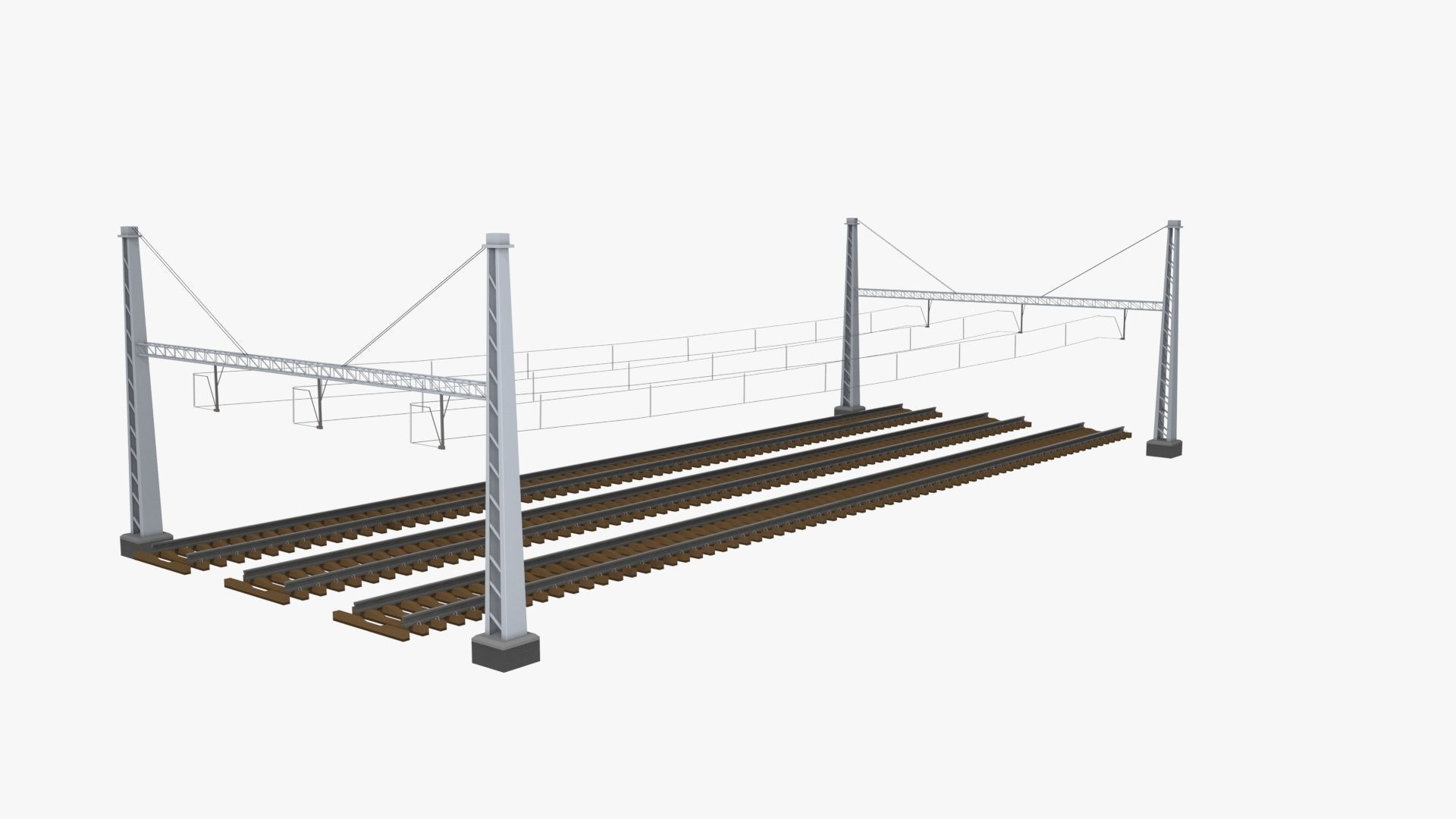 Rail Traction Gate 3D model_16
