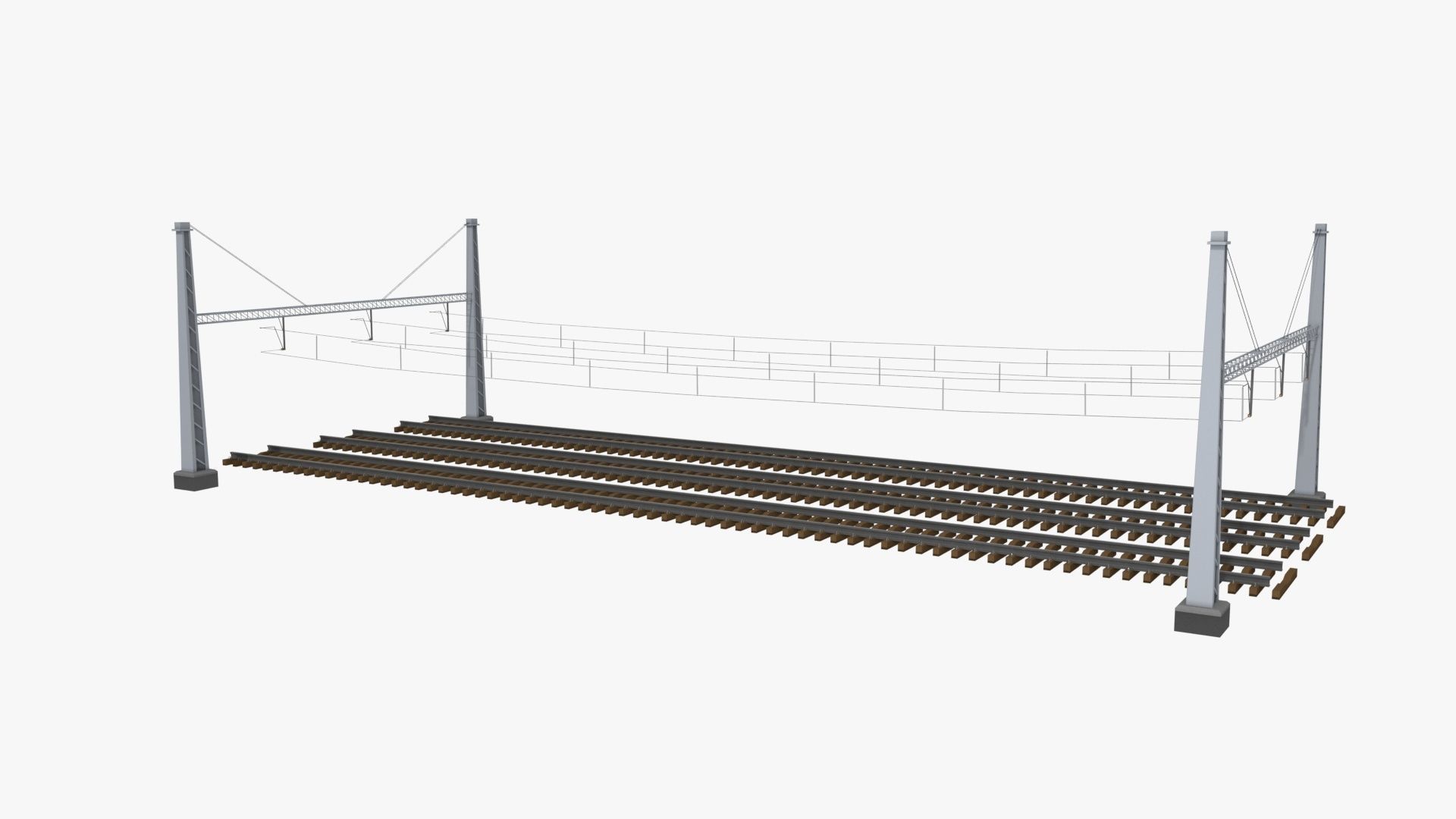 Rail Traction Gate 3D model_22