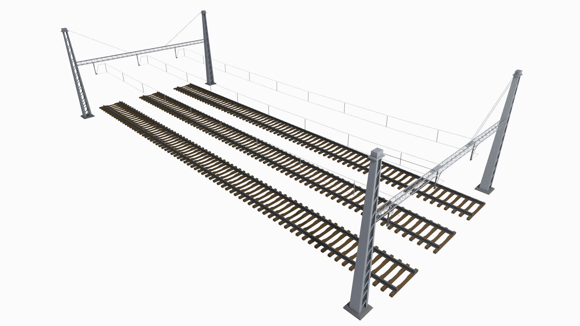 Rail Traction Gate 3D model_9