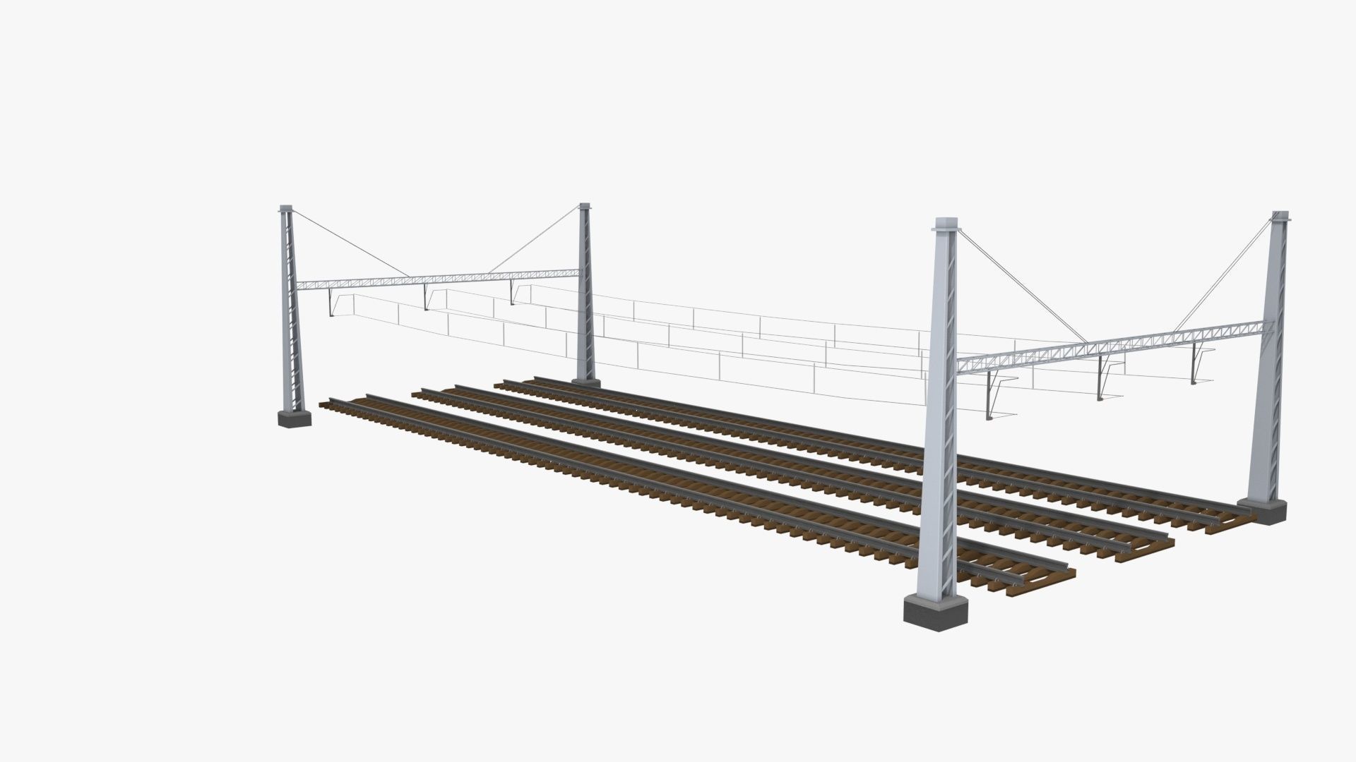Rail Traction Gate 3D model_12