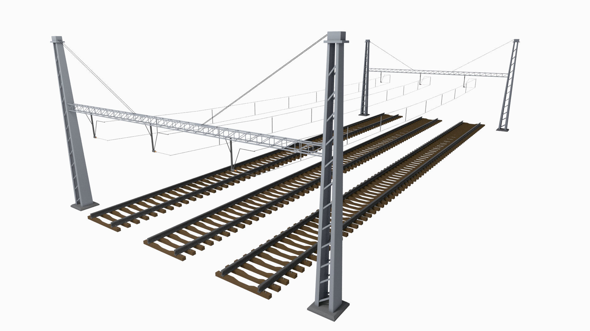 Rail Traction Gate 3D model_6