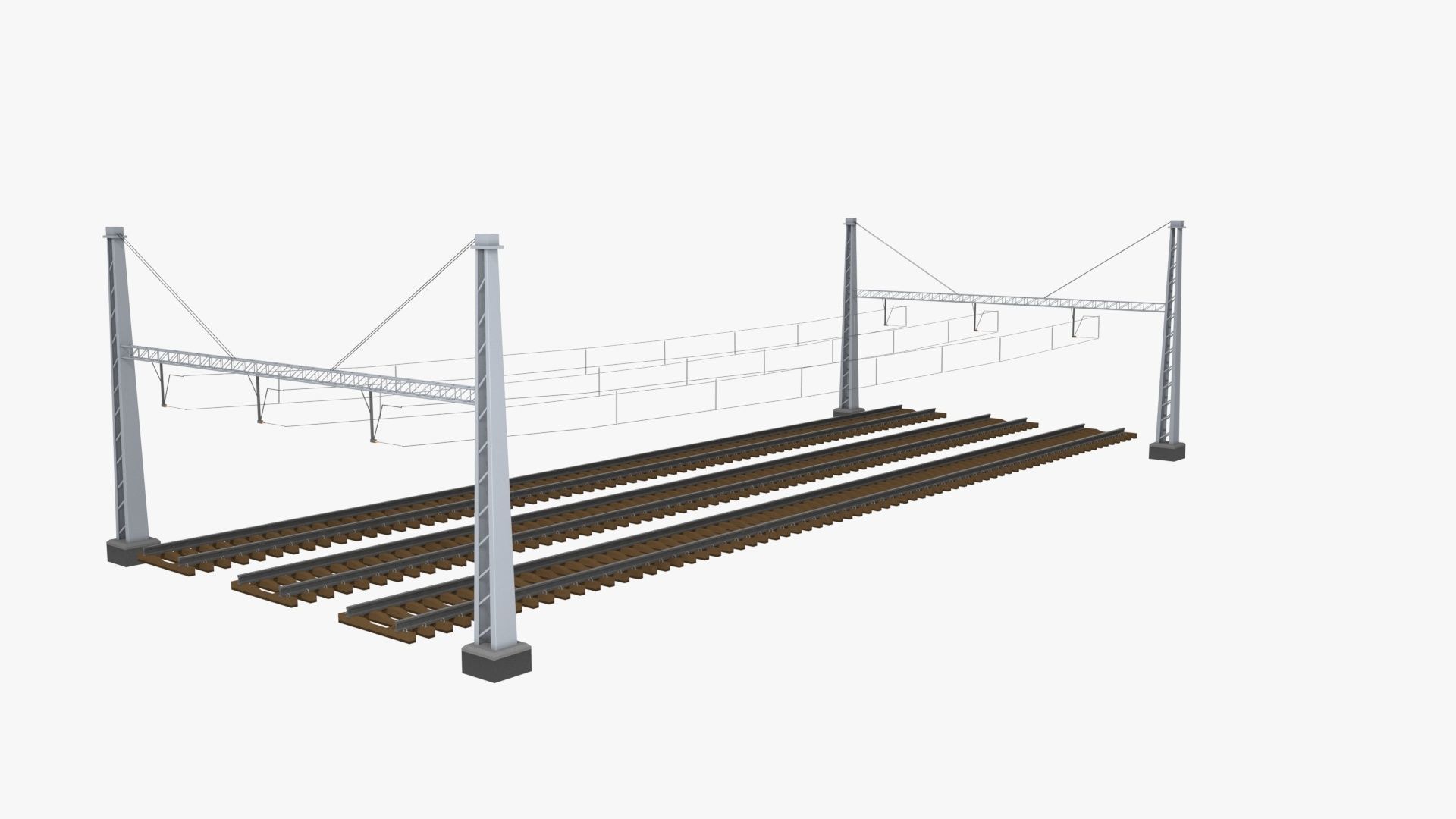 Rail Traction Gate 3D model_26