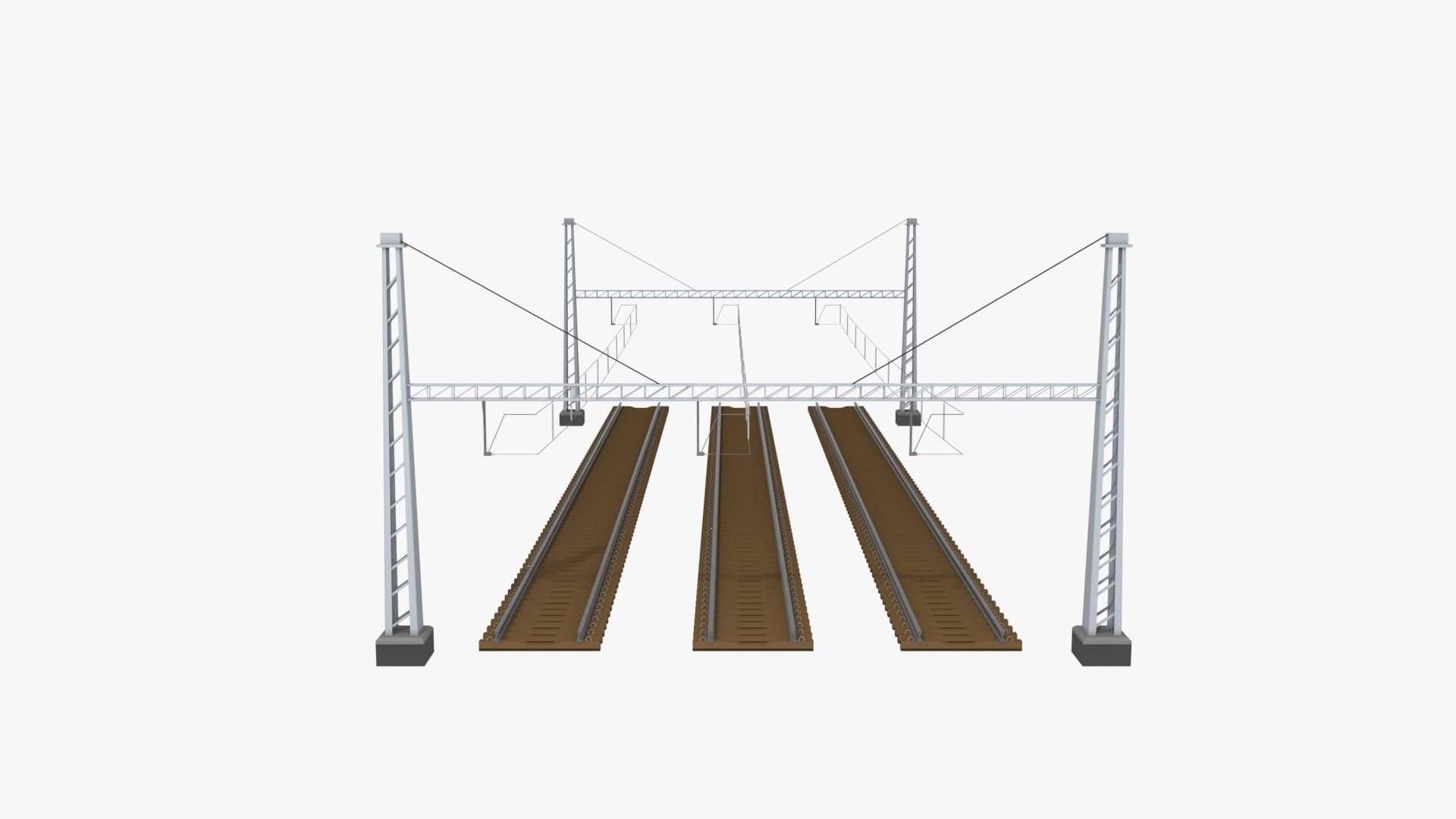 Rail Traction Gate 3D model_10