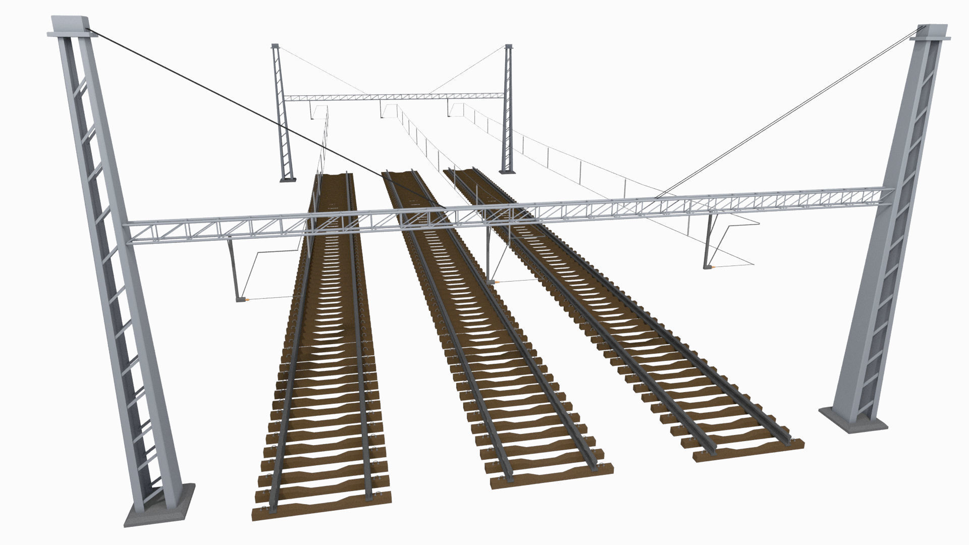 Rail Traction Gate 3D model_8