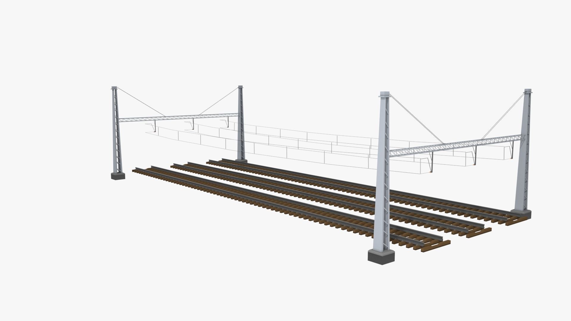 Rail Traction Gate 3D model_21