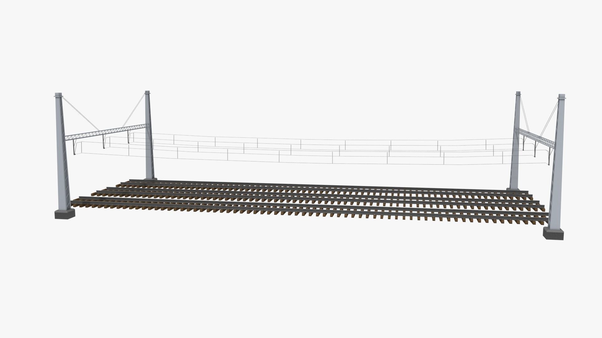 Rail Traction Gate 3D model_14