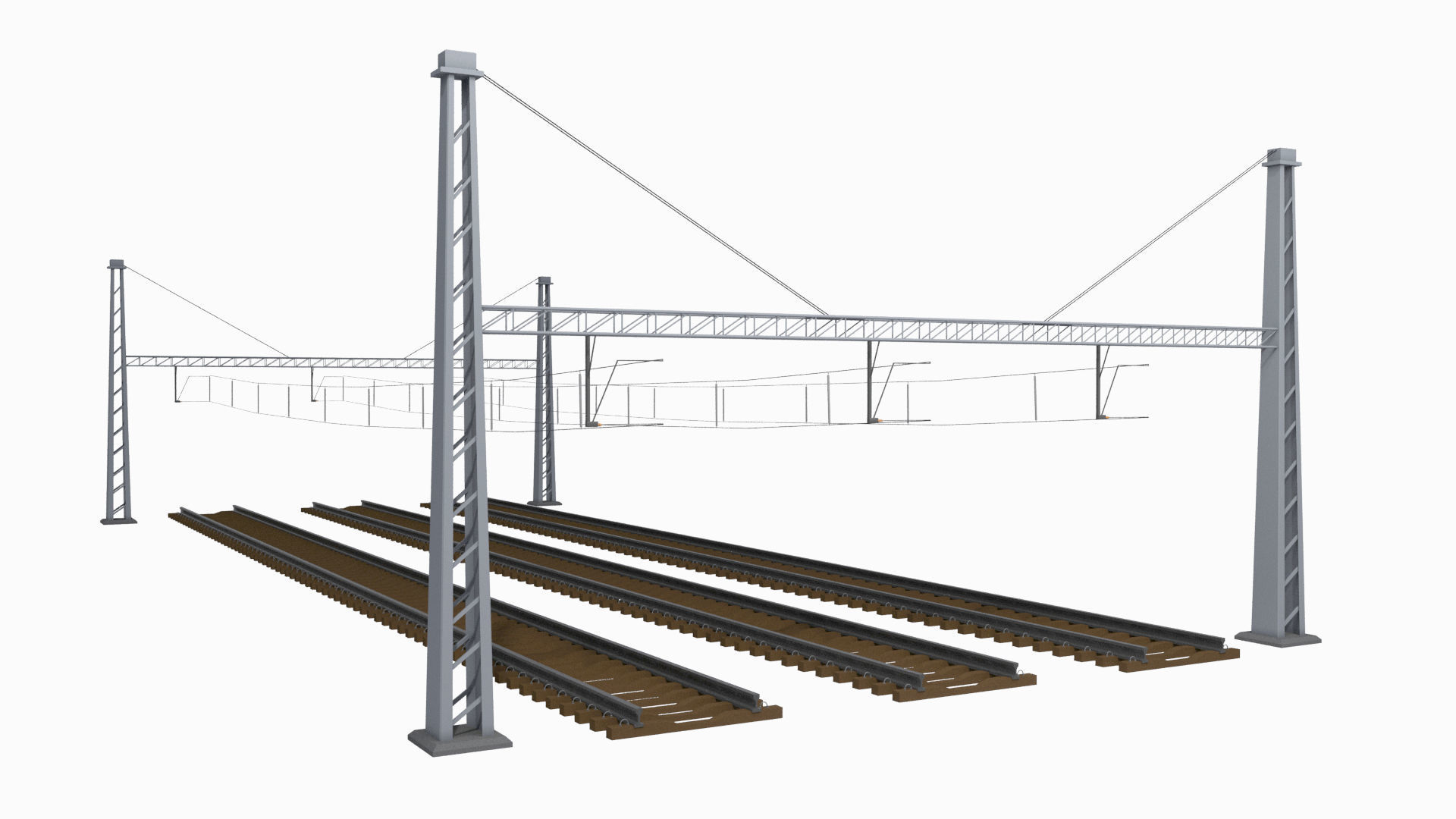Rail Traction Gate 3D model_7