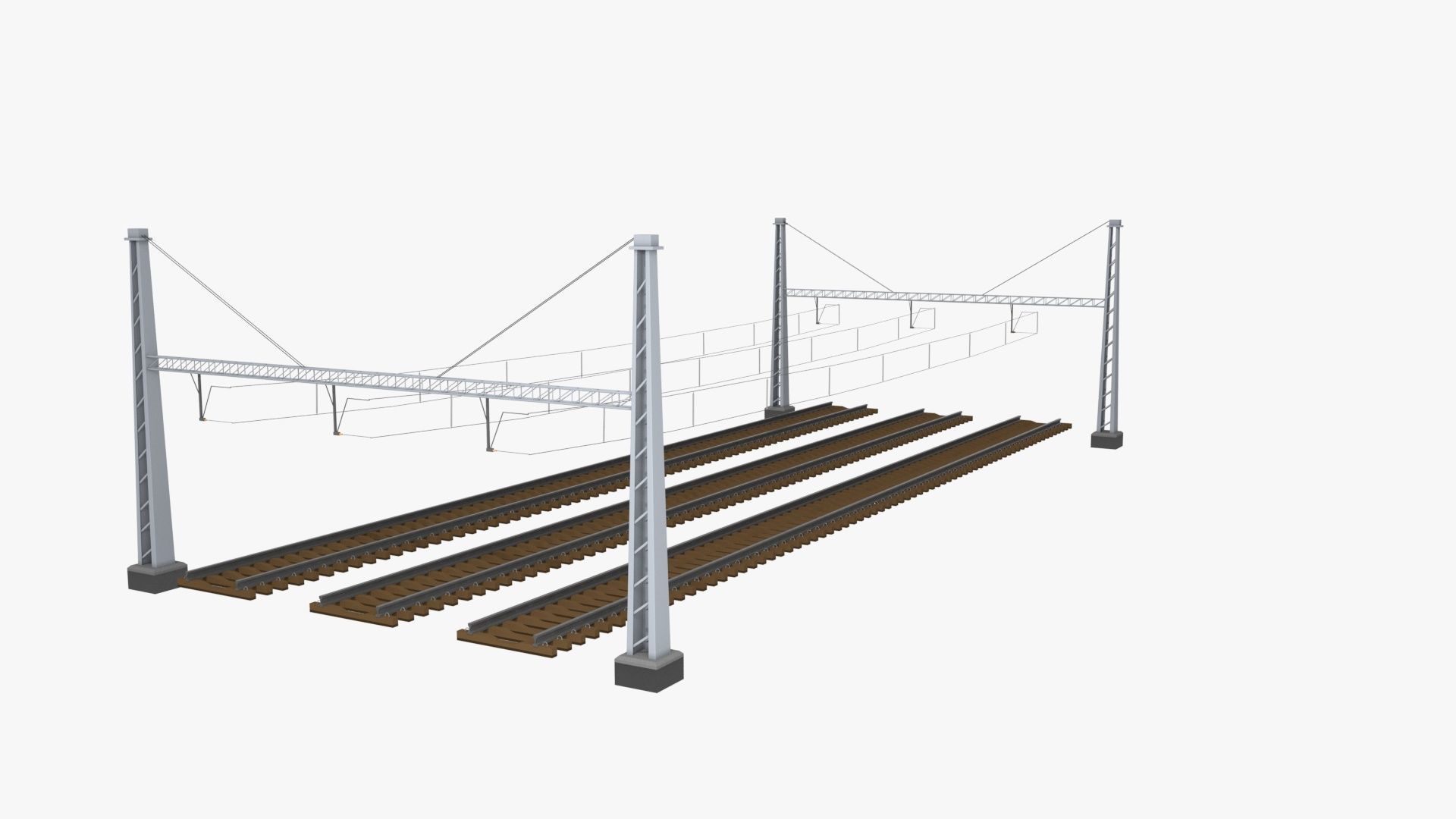 Rail Traction Gate 3D model_1