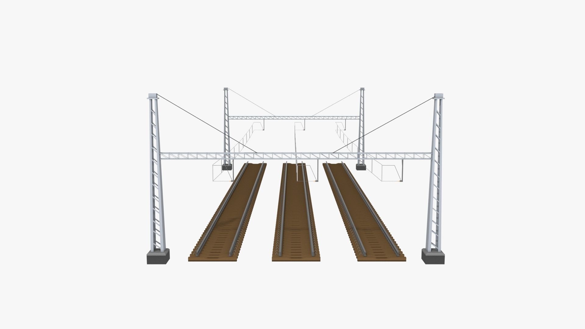Rail Traction Gate 3D model_19