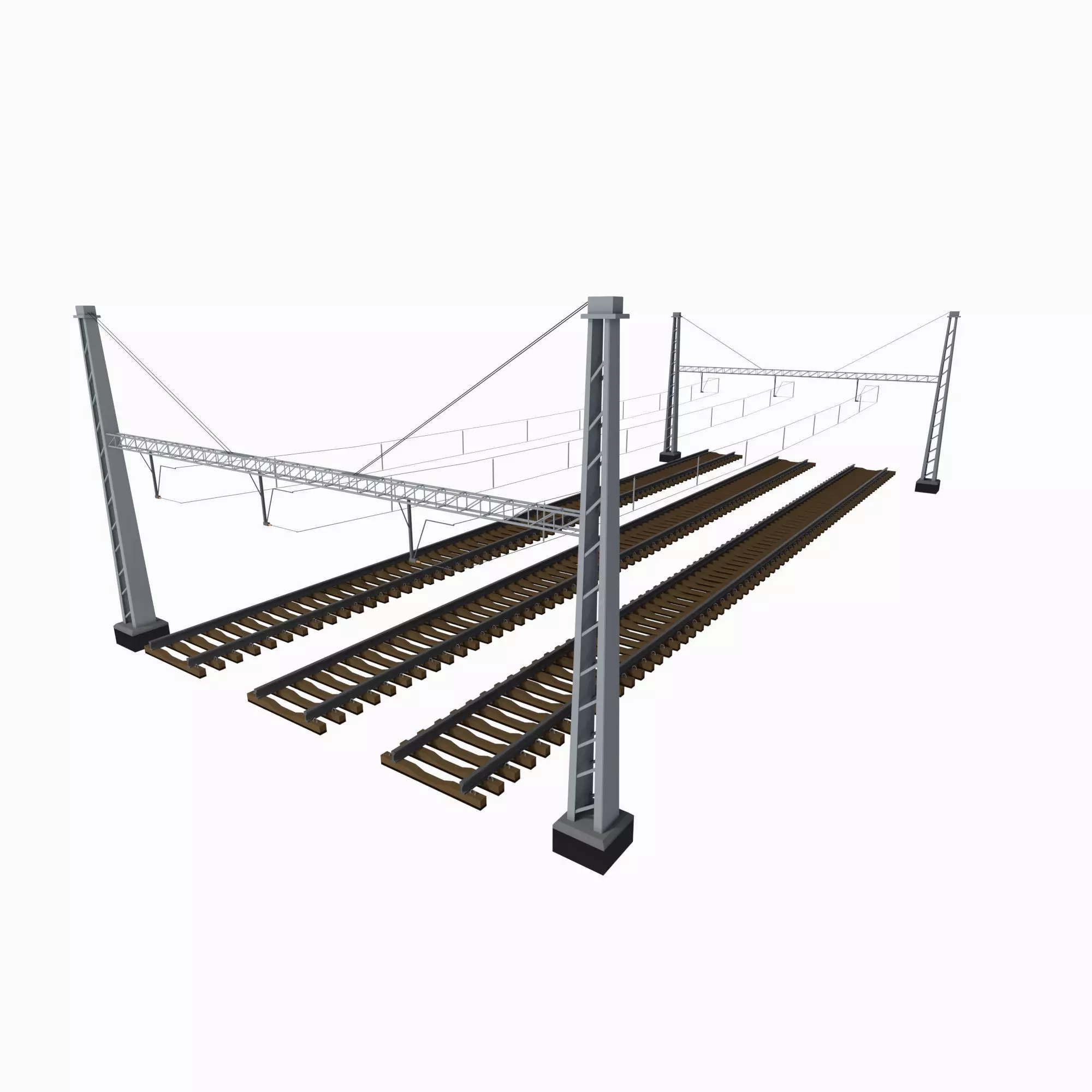 Rail Traction Gate 3D model_0
