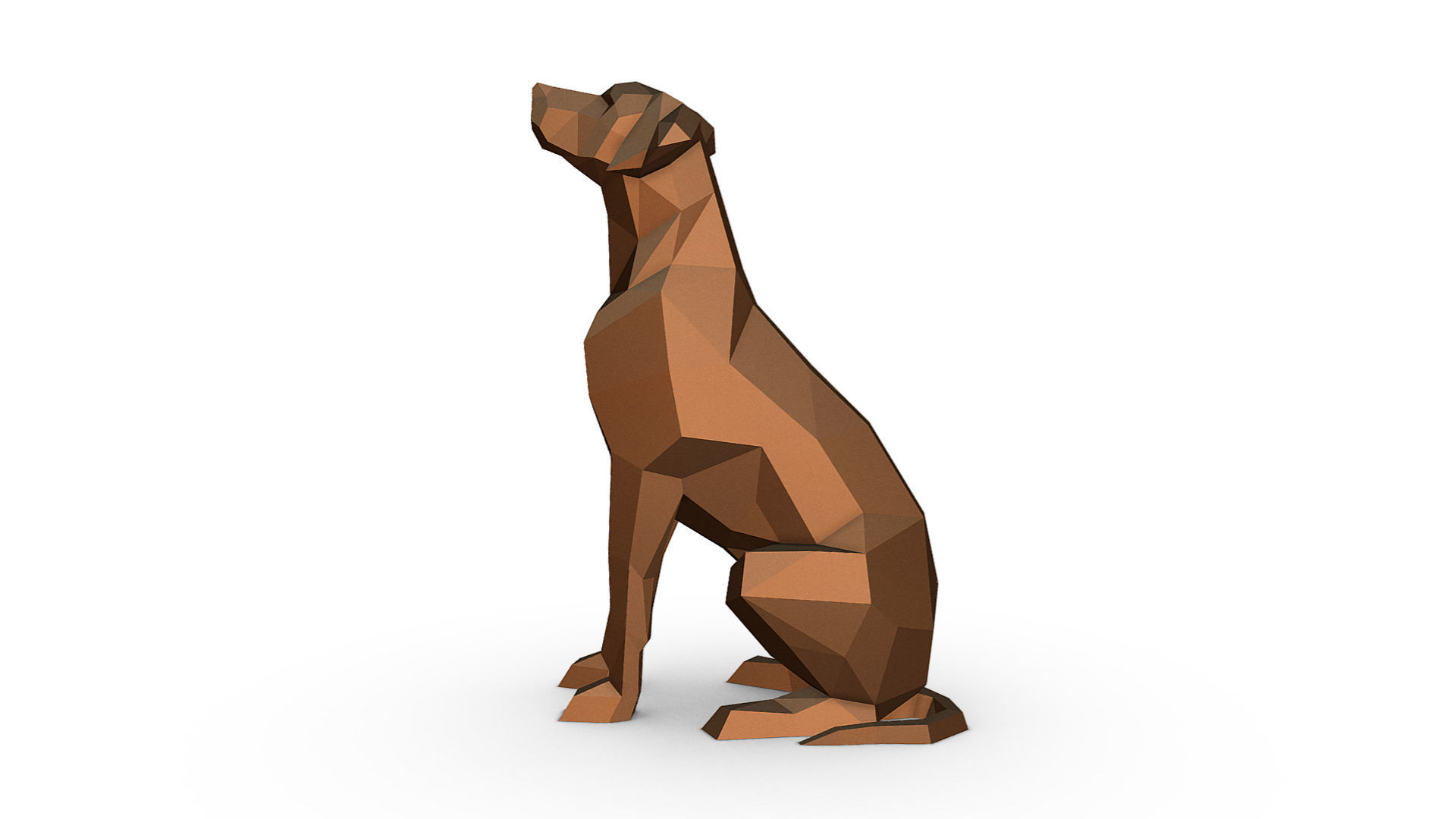 rhodesian ridgeback 3D print model_1