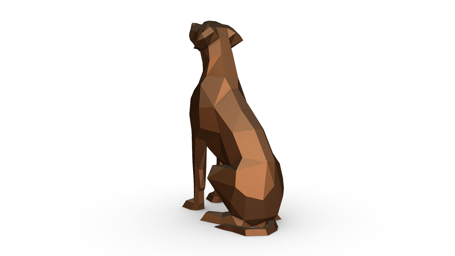 rhodesian ridgeback 3D print model_2