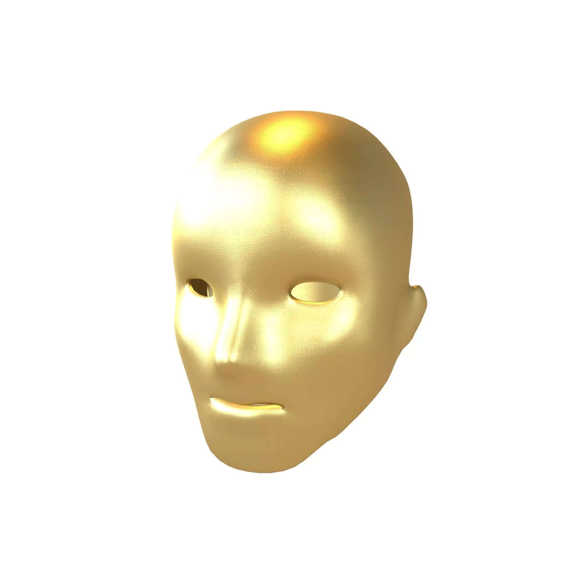 Human Skin Mask v1 007 Low-poly 3D model_0