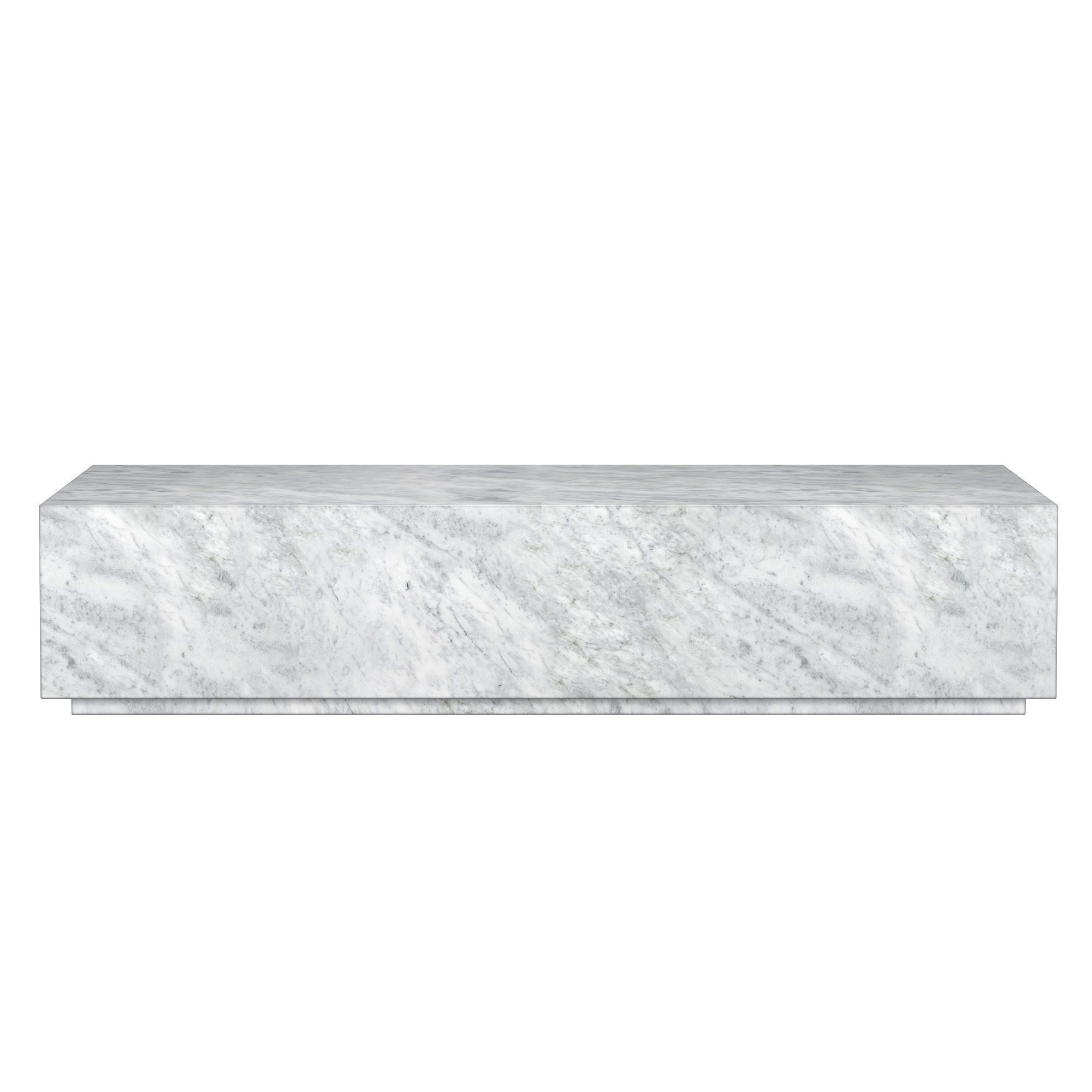 ITALIAN TRAVERTINE PLINTH COFFEE TABLE 3D model_3