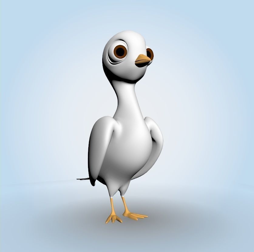 White Pigeon 3D model_6