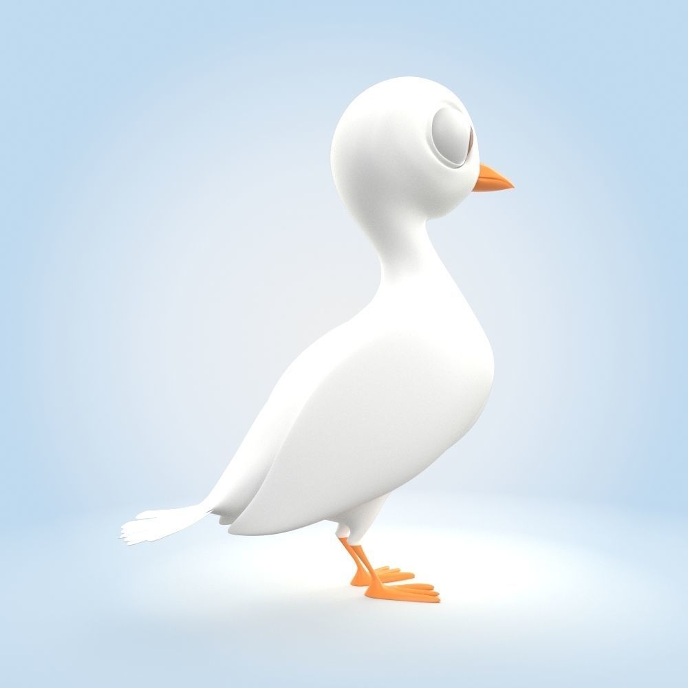 White Pigeon 3D model_1