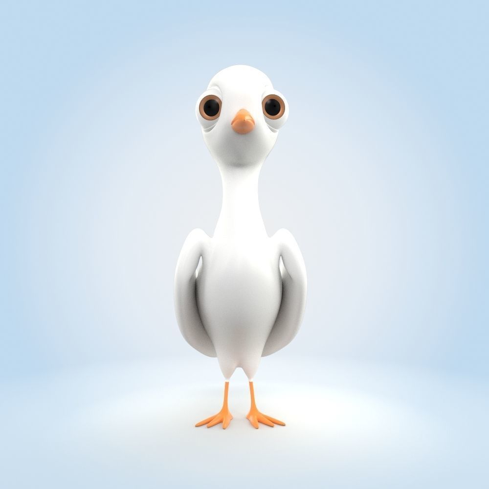White Pigeon 3D model_4