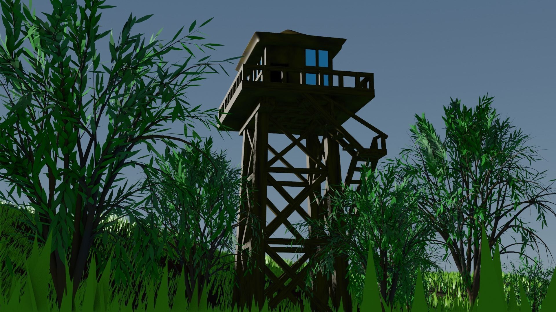 forest scene 3D model_4