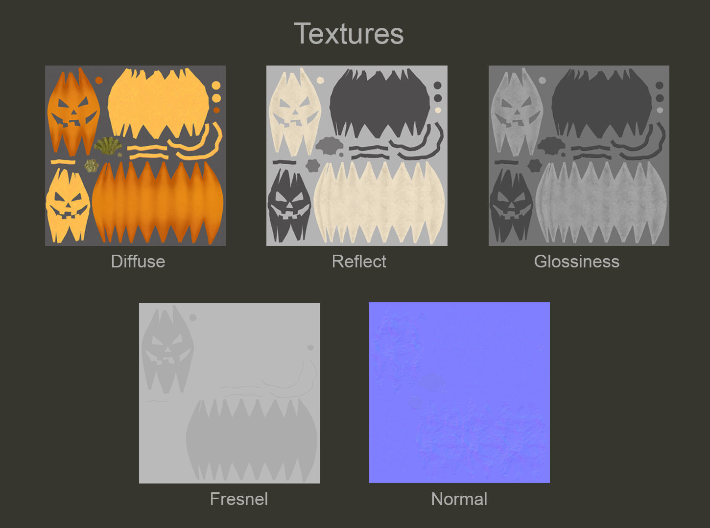 Halloween pumpkin  3D model_8