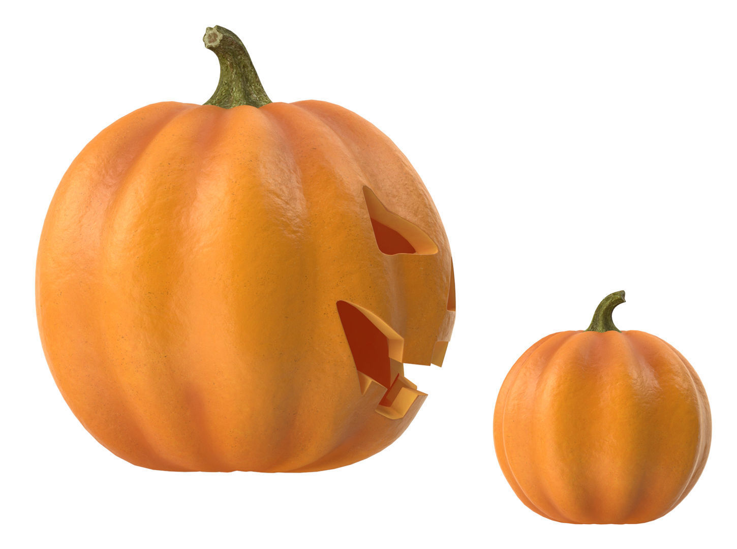 Halloween pumpkin  3D model_3