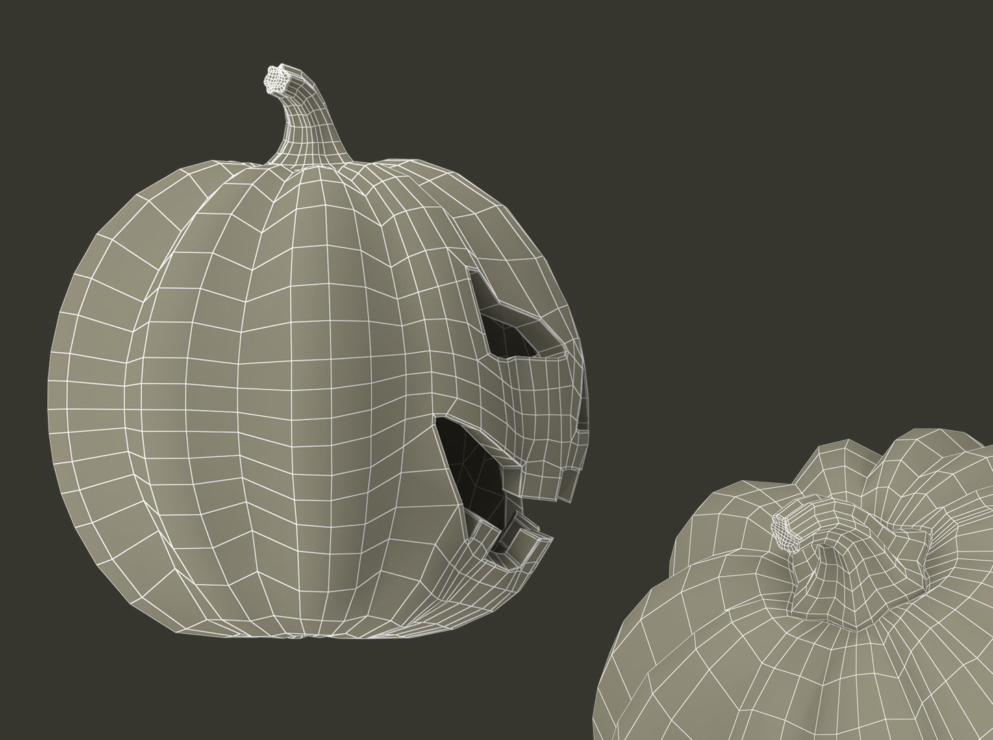 Halloween pumpkin  3D model_11