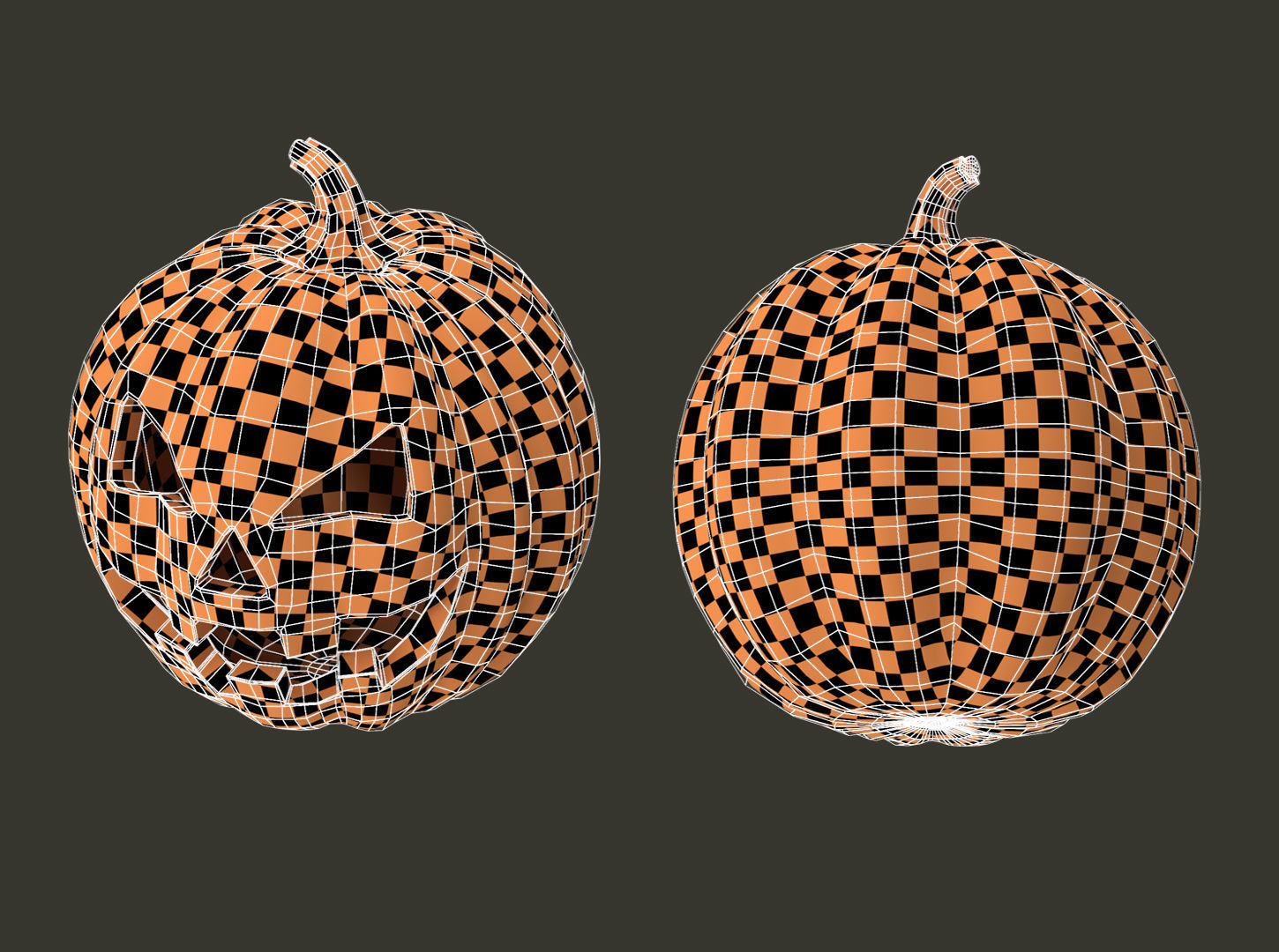 Halloween pumpkin  3D model_6