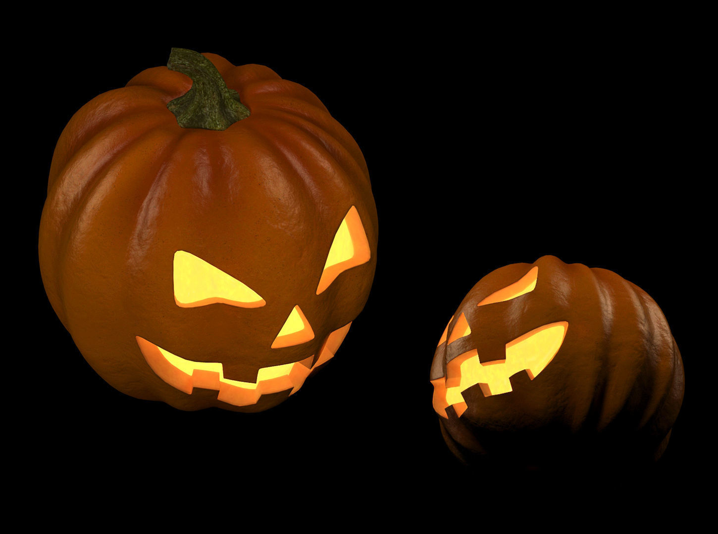 Halloween pumpkin  3D model_5