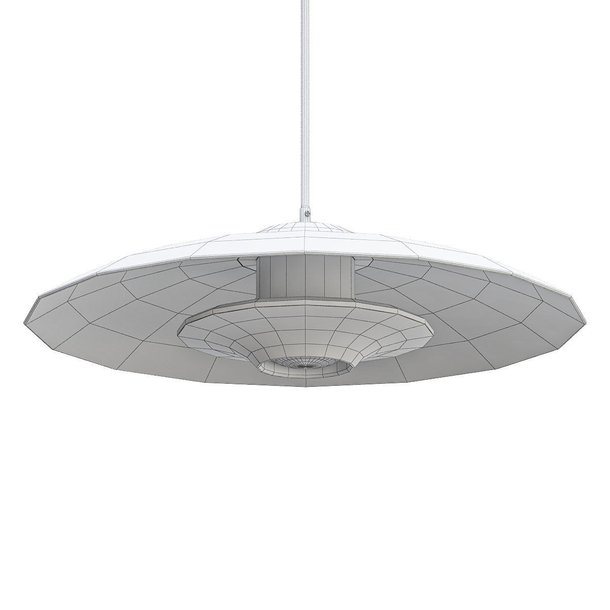 KEIJO three pendant lights gold 3D model_5