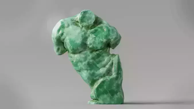 Jade Torso Sculpture