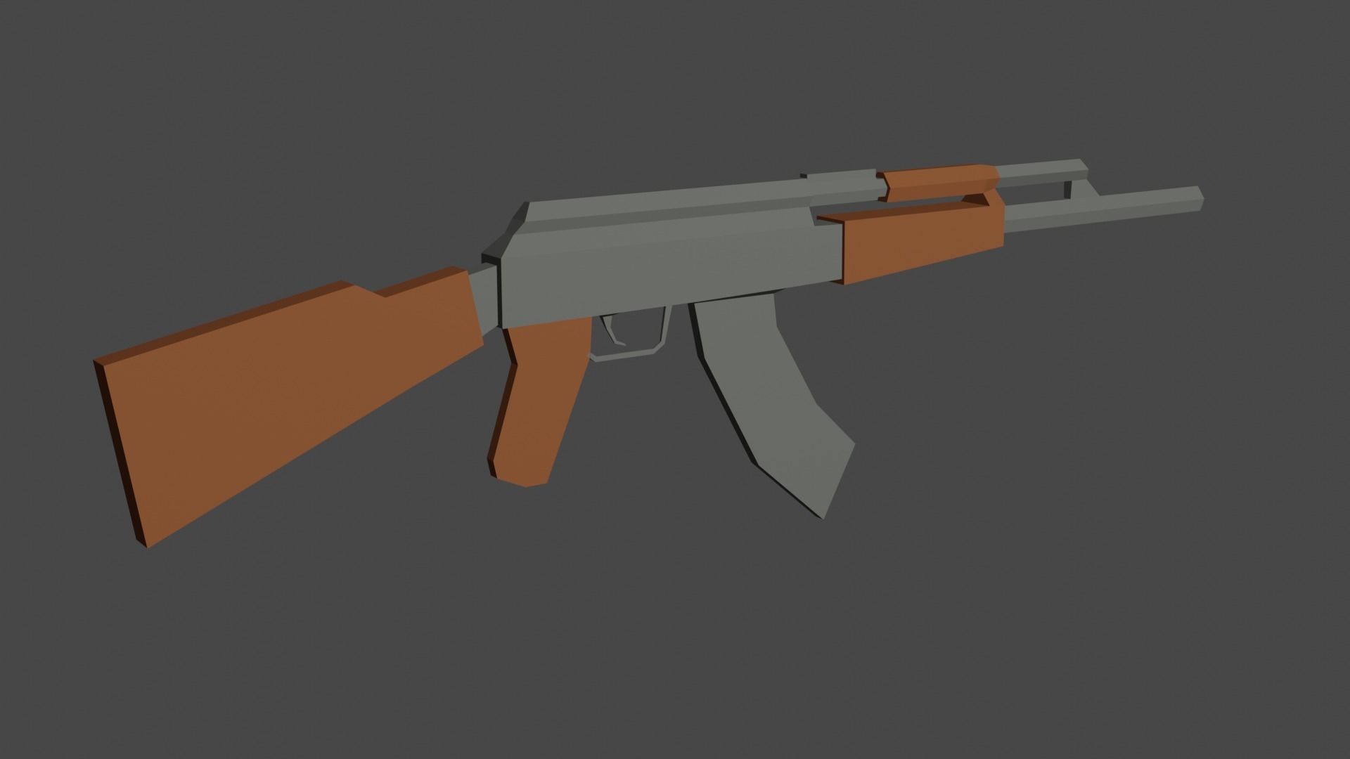 ow poly puck of guns Free low-poly 3D model_3