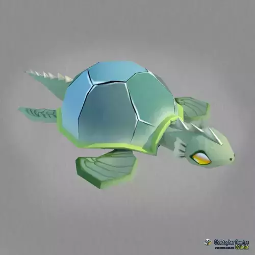 Turtle-Low Poly Character MAX 2011 Low-poly 3D model