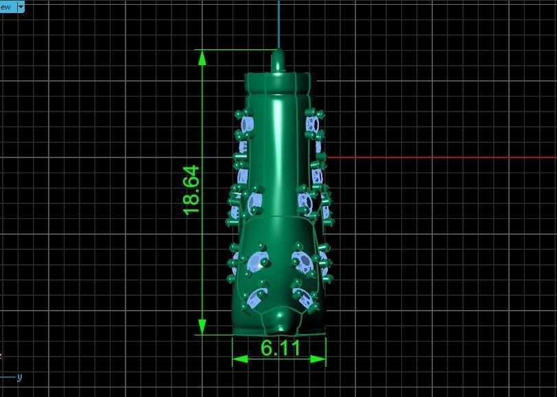 fashionable stylish pendant women boots with diamonds 439 3D print model_21