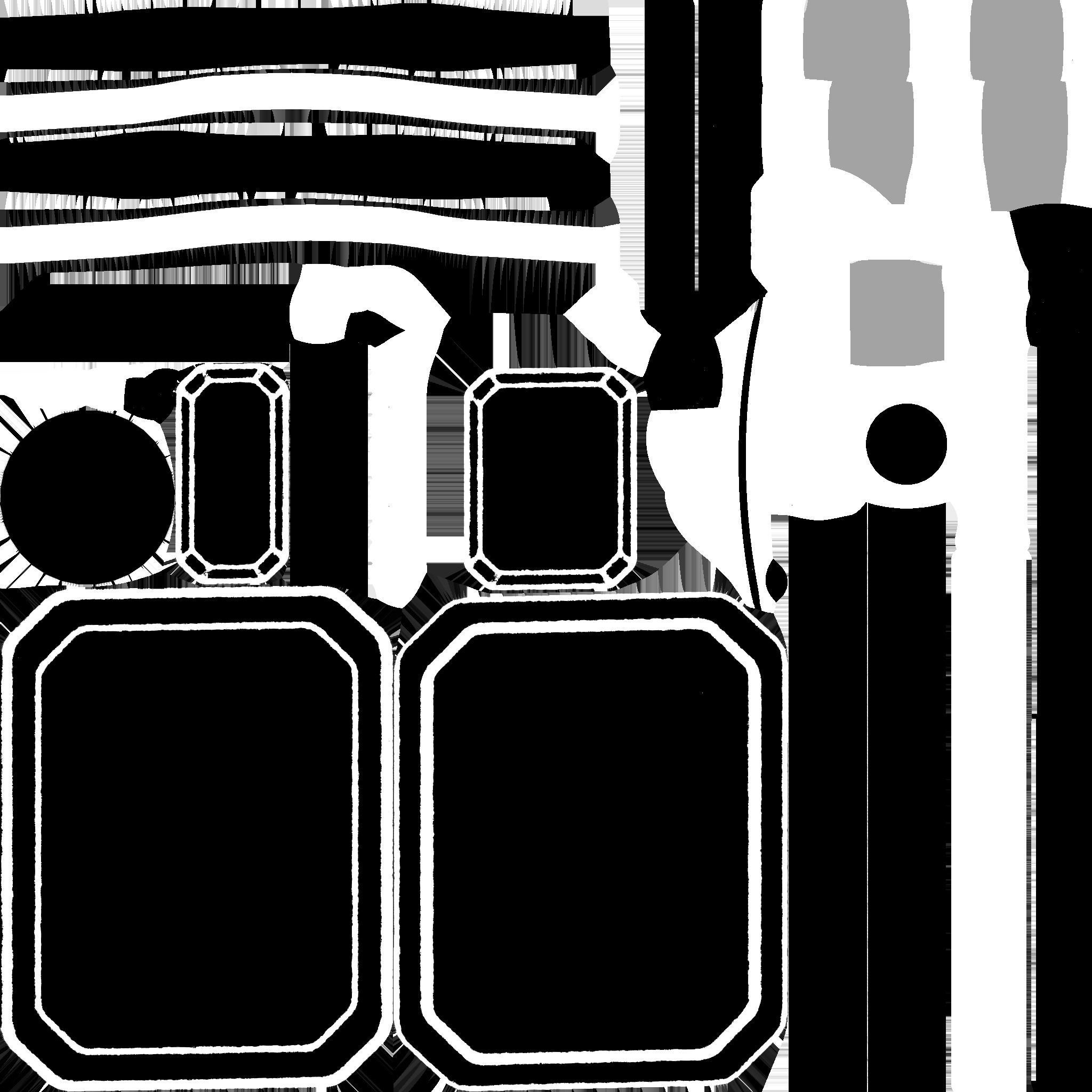 SciFi Backpack I09 Red - Fashion Character Design Low-poly 3D model_24