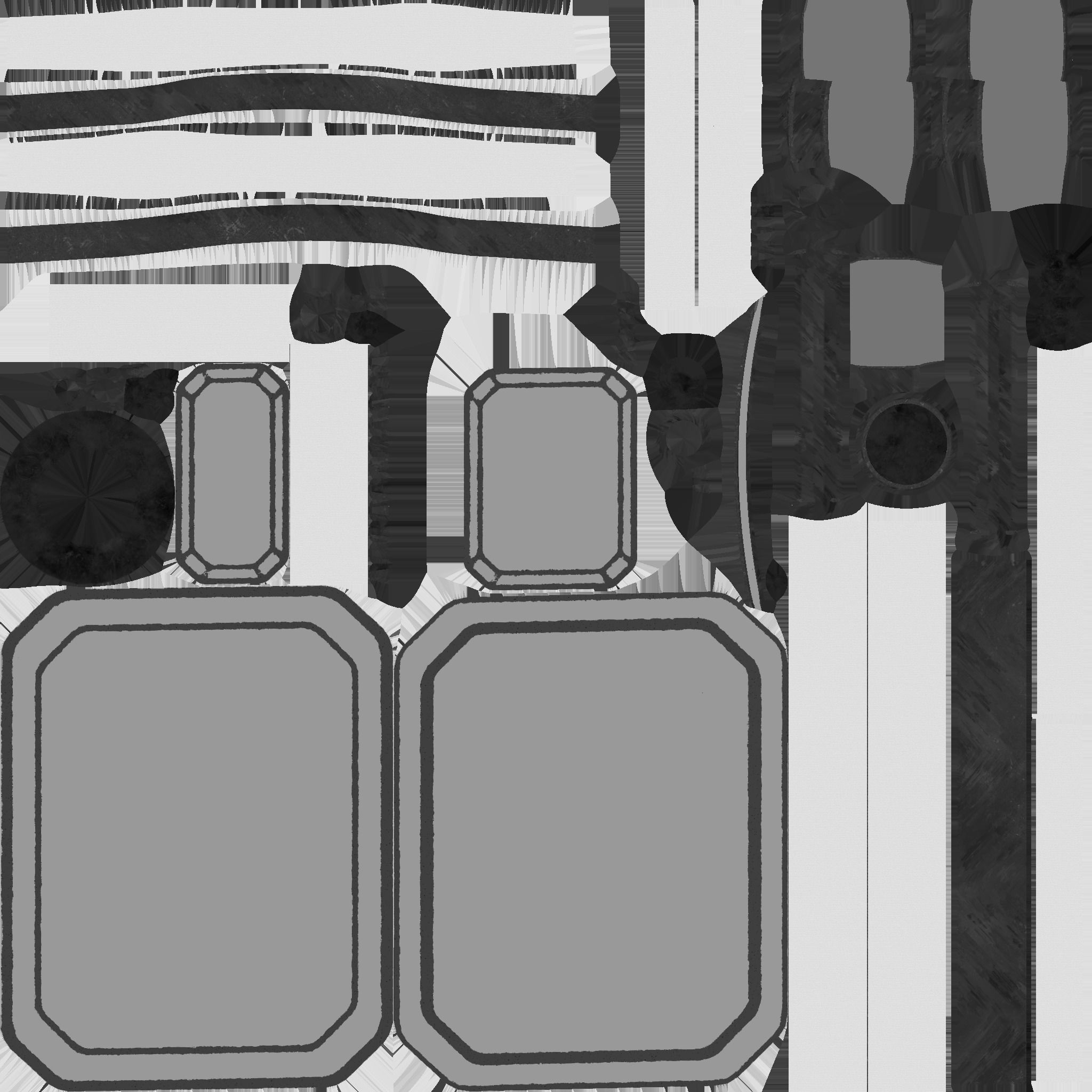 SciFi Backpack I09 Red - Fashion Character Design Low-poly 3D model_26