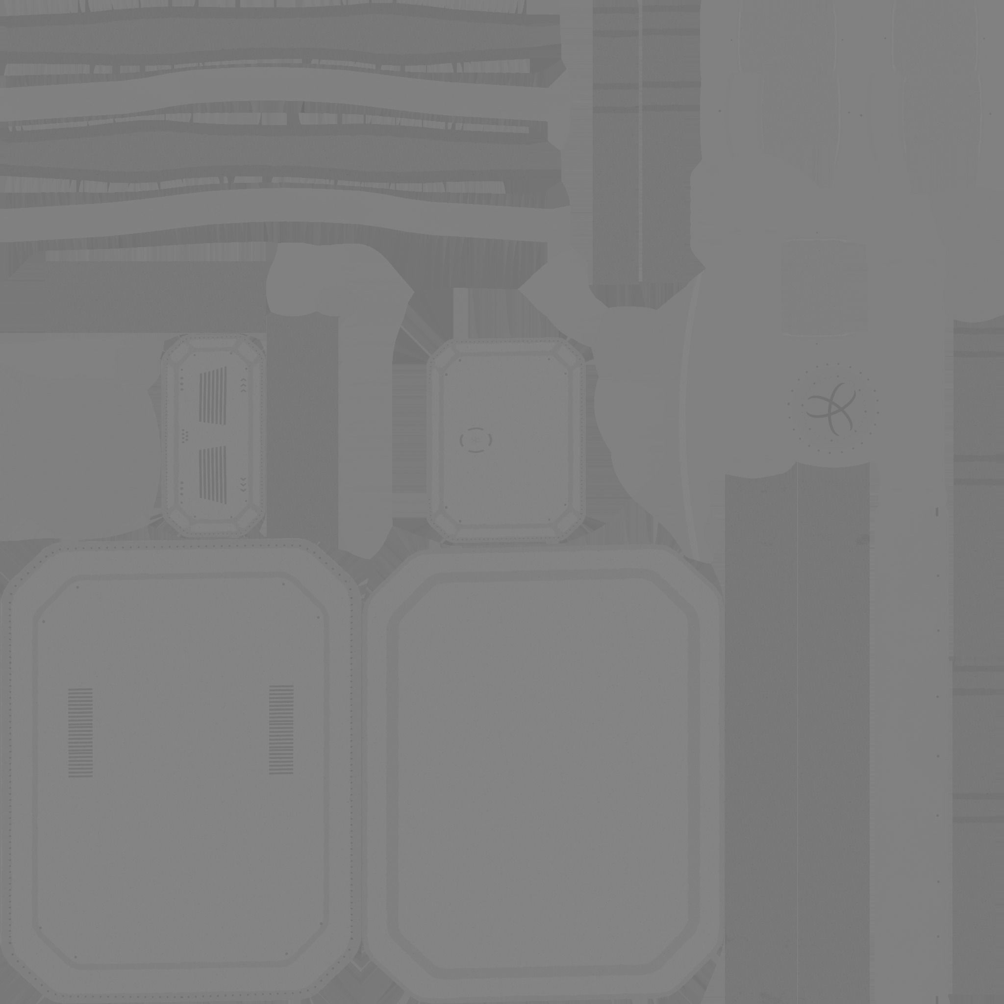 SciFi Backpack I09 Red - Fashion Character Design Low-poly 3D model_23