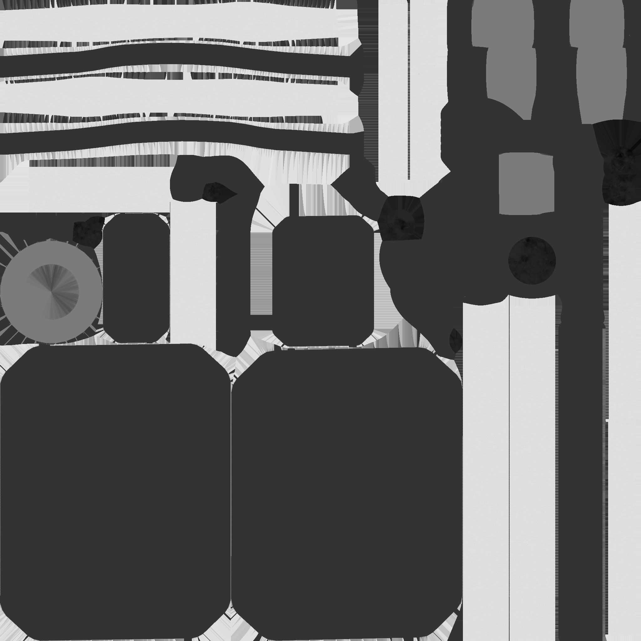 SciFi Backpack I10 Aluminum - Fashion Character Design Low-poly 3D model_26